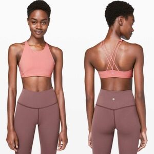 Lululemon Energy Bra Medium Support, B–C Cups, Peach